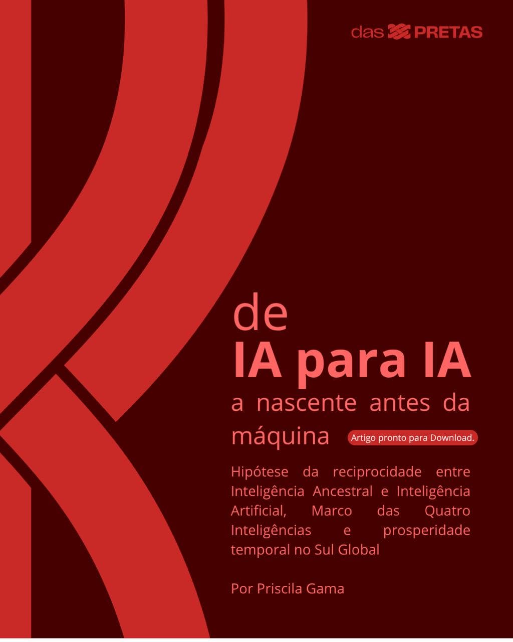 Capa editorial do artigo IA para IA: a nascente antes da máquina.